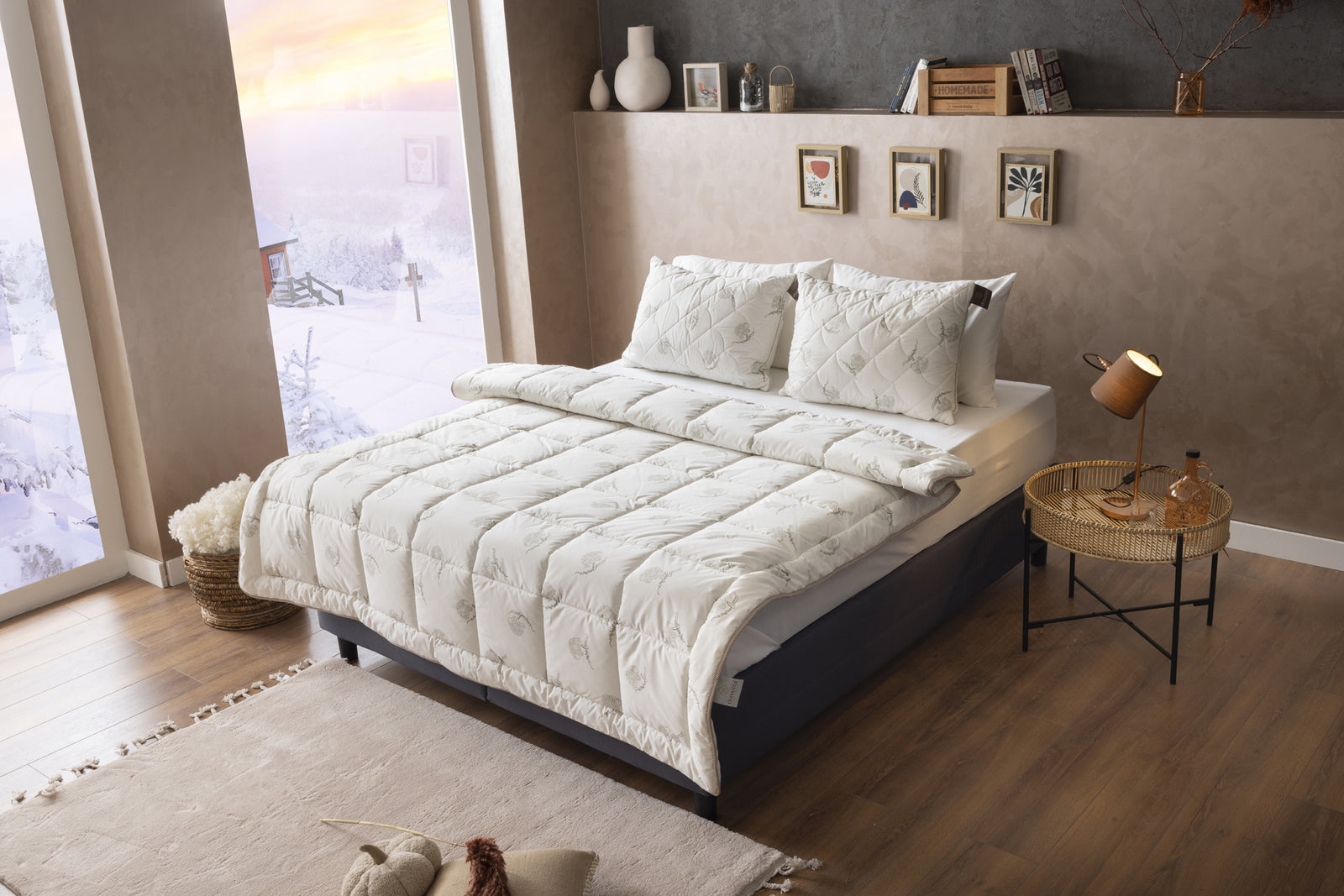 Duvetta %100 Doğal Çift Kişilik Yün Yorgan