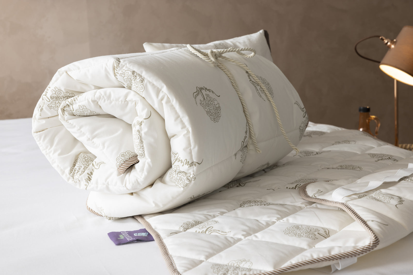 Duvetta Baby Doğal Yün Bebek Yorganı (Boncuk Yün Yastık Hediyeli)